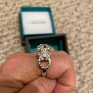 Effy white gold panther ring